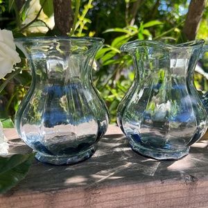 Fenton American Legacy Collection Federal Blue Glass Sugar and Creamer Set